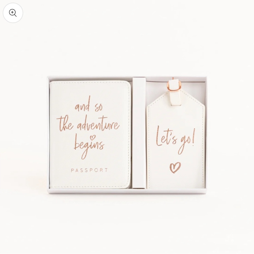 Passport Cover and Luggage Tag Set